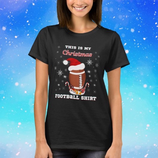 おやつ付きクリスマス フットボールTシャツ Tシャツ