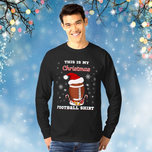おやつ付きクリスマス フットボールTシャツ Tシャツ