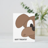 おやつ得は?奇妙な犬 ポストカード (スタンド正面)