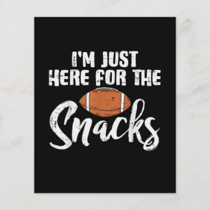 おやつ目当てだけのフットボールおもしろTシャツ チラシ