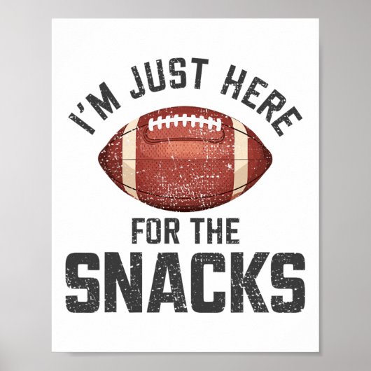 おやつ目当てで来ただけ Funny I'm Just Here For The Snacks フット ポスター (正面)