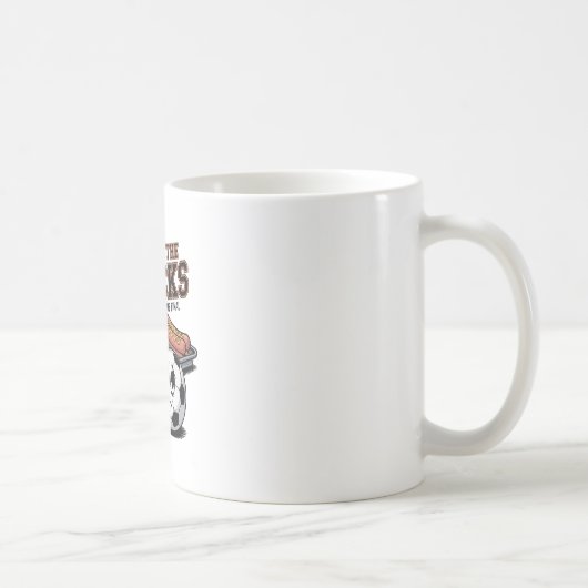 おやつ目当てのサッカーおバカナチョス コーヒーマグカップ (右)