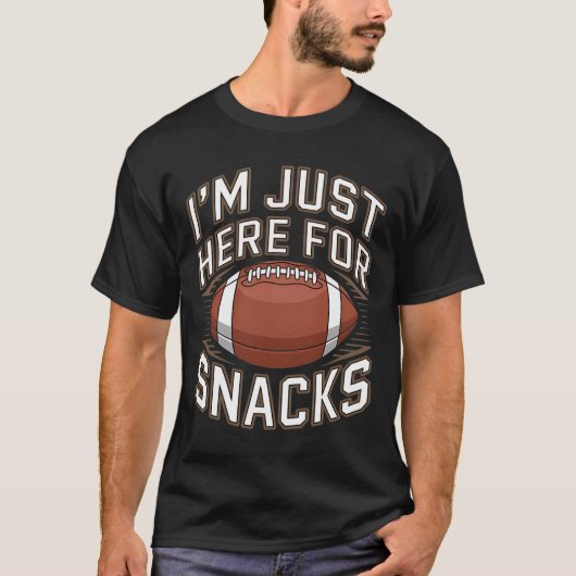 おやつ目当ての私、面白いサッカー ファン向け 1 Tシャツ (正面)