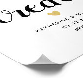 おやつ離れのサインが無結婚いドーナツ ポスター (角)