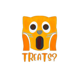 おやつ？驚いた猫 Tシャツ