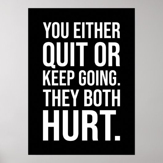 おやめしま保す – 成功やる気を起こさせる ポスター (正面)