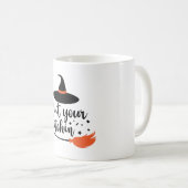 おやめ前のウィッチンの面白いハロウィーン引用文 コーヒーマグカップ (正面右)