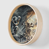 おやる気を起こさせる客様のゴール 壁時計 (傾斜)