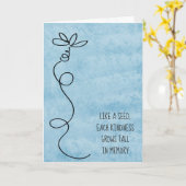 おや感謝していめ カード (黄色い花)