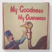 "おや、まあ"砂岩 ストーンコースター (正面)