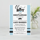 おや、男の子！ベビーシャワーのご招待 招待状 (スタンド正面)