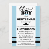 おや、男の子！ベビーシャワーのご招待 招待状 (正面/裏面)