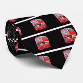 およそ1950年からのロンドン古く赤いバス ネクタイ (ロール)