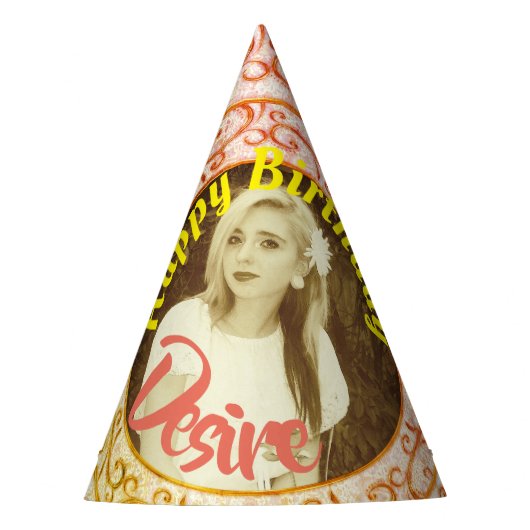 およびおもしろいスエレガントクロール写真挿入パーティーHat  パーティーハット (正面)