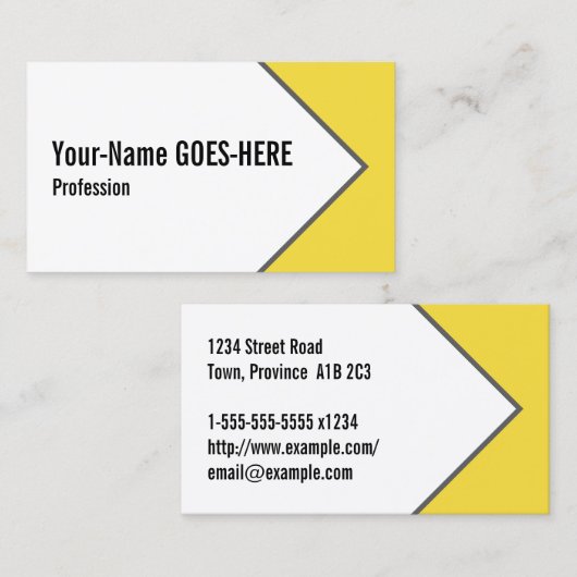 およびお洒落エグゼクモダンティブ・ビジネス・カード 名刺 (正面/裏面)