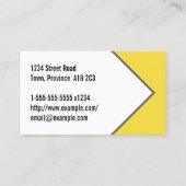 およびお洒落エグゼクモダンティブ・ビジネス・カード 名刺 (裏面)