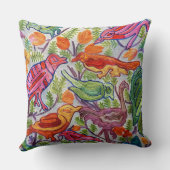 およびお洒落フローラバカラフルード装飾用クッション クッション (裏面)