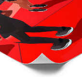 およびお洒落鮮やかフィットネス起動ポスター ポスター (角)