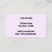 およびはっきりしたミニマル弁護士名刺 名刺 (裏面)