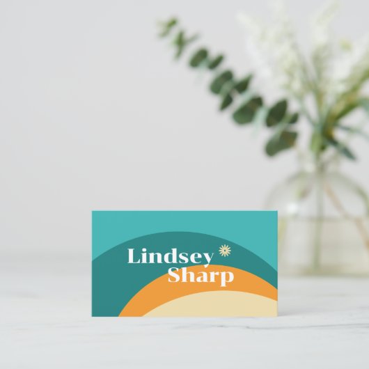 およびはっきりしたレトロ名刺 名刺 (スタンド正面)