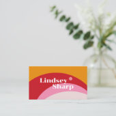 およびはっきりしたレトロ名刺 名刺 (スタンド正面)