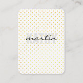 およびはっきりした硬化性文字水玉模様 名刺 (正面)