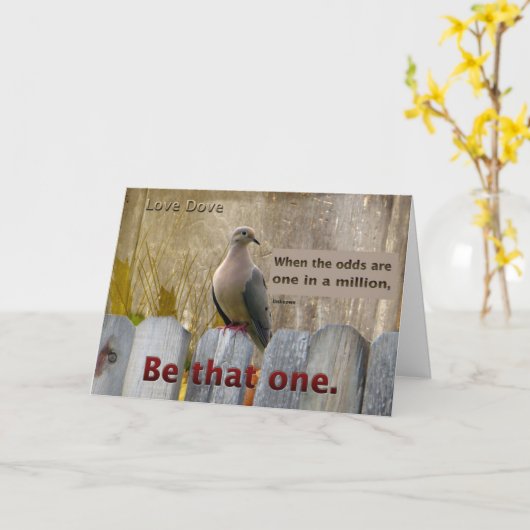 およびやる気を起こさせる感動的勇気付けられるカード カード (黄色い花)