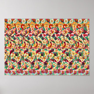 およびよくはしゃぐ人気がある – 非表示3Dプリント ポスター