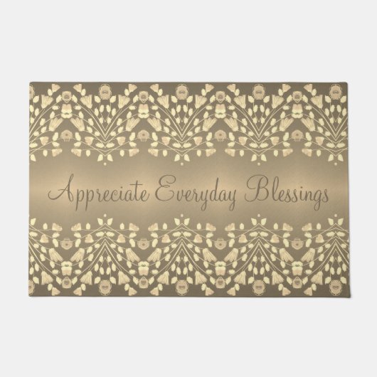 およびアートパタエレガントーンデザイン ドアマット (正面)