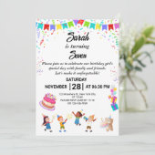 およびエレガントおもしろい誕生日パーティー招待カード 招待状 (スタンド正面)