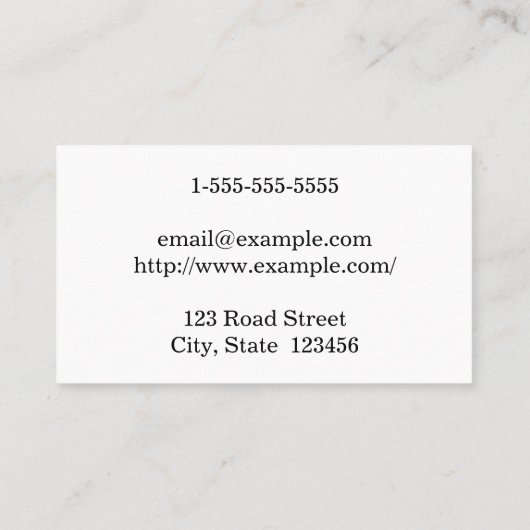 およびエレガントカスタマイズ可能なエディタ名刺 名刺 (裏面)