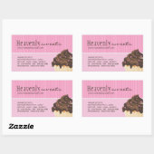 およびエレガントスタイリッシュベーカリー包装シール 長方形シール (シート)