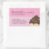 およびエレガントスタイリッシュベーカリー包装シール 長方形シール (バッグ)