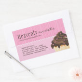 およびエレガントスタイリッシュベーカリー包装シール 長方形シール (封筒)