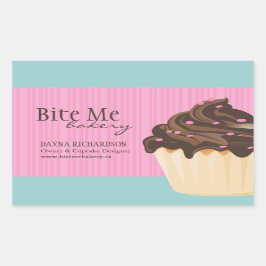 およびエレガントスタイリッシュベーカリー包装シール 長方形シール