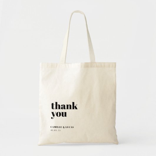 およびエレガントトレンディー結婚式の引き出物トートバッグ トートバッグ (正面)