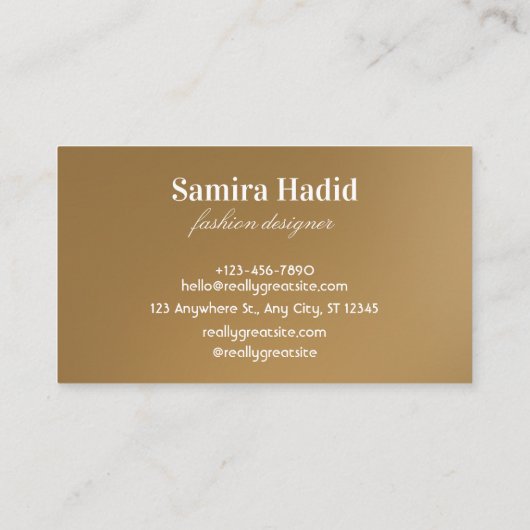 およびエレガントビジネスコンテンポラリーカード 名刺 (裏面)