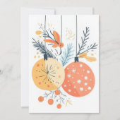 およびエレガントフェスティバル休日グリーティングカード シーズンカード (正面)