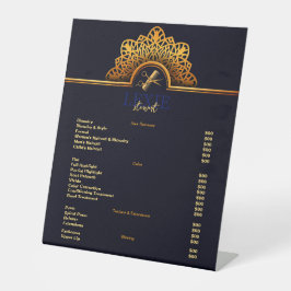 およびエレガント上品な美容師価格表 台座サイン