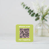 およびカラフルおもしろいレジストリの挿入 スクエア名刺 (スタンド正面)