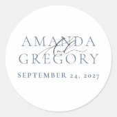 およびスクリプトエレガントセリフ名 ラウンドシール (正面)