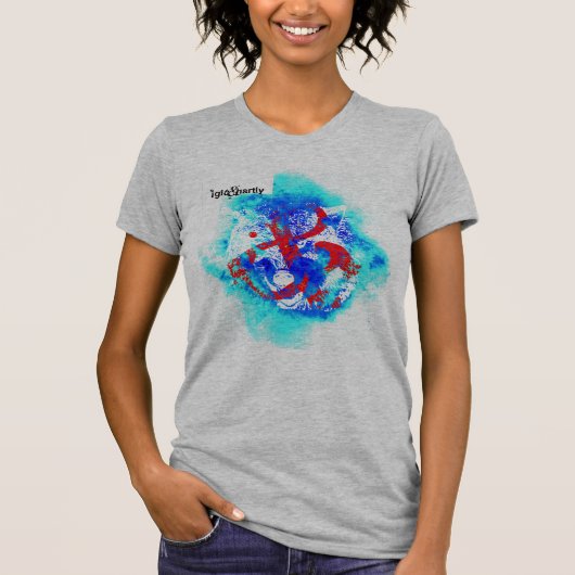 "およびニック著オオカミ" Tシャツ (正面)