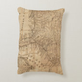 およびノースカロライナバージニア州の地図 アクセントクッション (裏面(縦))