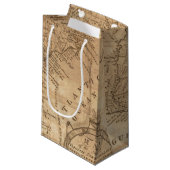 およびノースカロライナバージニア州の地図 スモールペーパーバッグ (正面アングル)