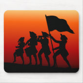 およびファイフおよび旗ドラムによって行進 マウスパッド (正面)