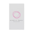 およびミニマルデザイモダンナースクライブラブルロゴ(ピンク)