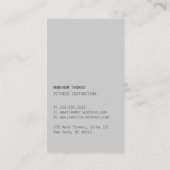 およびミニマルデザイモダンナースクライブラロゴ（青） 名刺 (裏面)