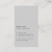 およびミニマルデザイモダンナースクライブラロゴ（青） 名刺 (裏面)