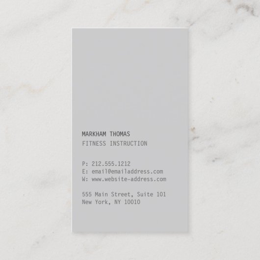 およびミニマルデザイモダンナースクライブラロゴ(青) 名刺 (裏面)