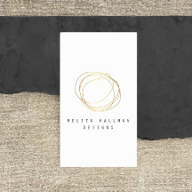 およびミニマル金ゴールドデザイモダンナの落書きロゴ